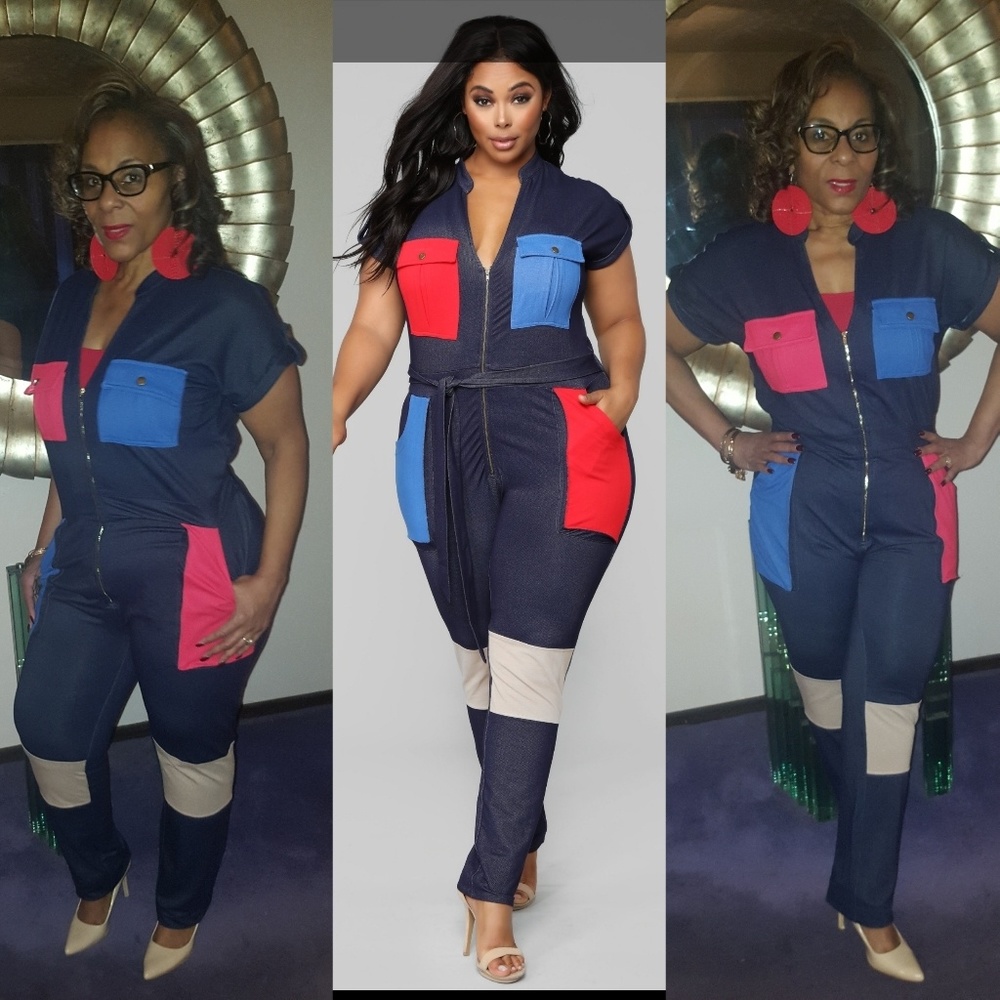 COLORBLOCK JUMPSUIT